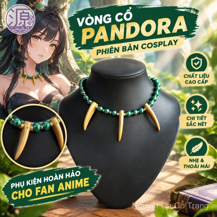Dây chuyền cosplay Pandora phụ kiện nhân vật anime chính hãng đẹp sang