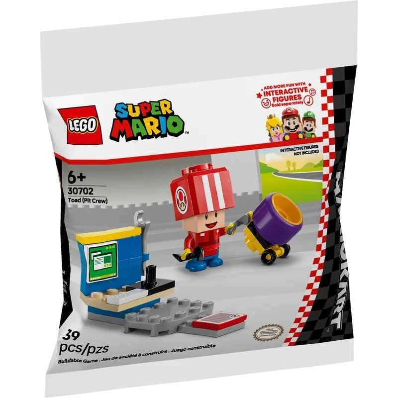 LEGO Super Mario 30702 Mario Kart – cóc (Pit Crew)