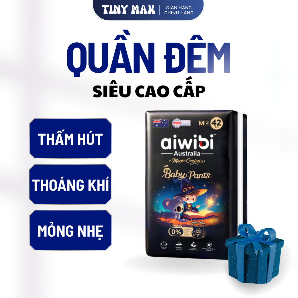 Quần Đêm AIWIBI Magic Soft Siêu Cao Cấp, Mềm Mại, Khô Thoáng | TinyMax