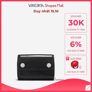 [Hot Deal 21H00 - 24H00 | 15.10] Vascara Ví Mini Nắp Gập Nhấn Khóa Kim Loại - WAL 0296