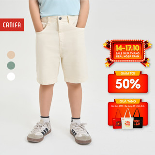 Quần soóc khaki bé trai CANIFA chất liệu cotton dáng suông 2BS24S004
