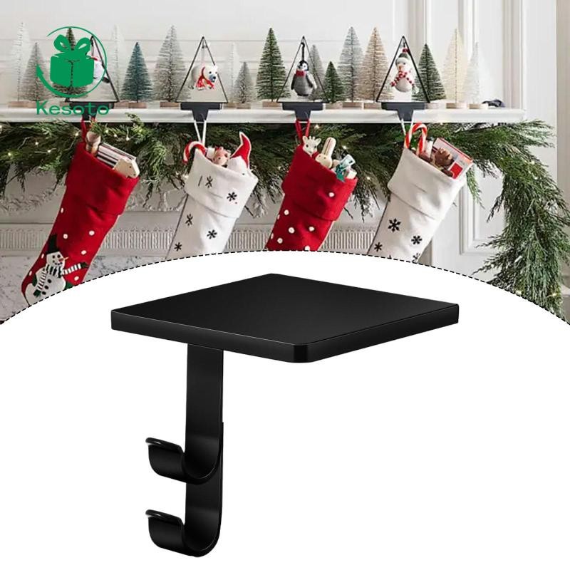 Kesoto Giáng Sinh Stocking Móc Treo Sắt Stocking Giá Đỡ Cho Quầy Lò Sưởi Tiệc