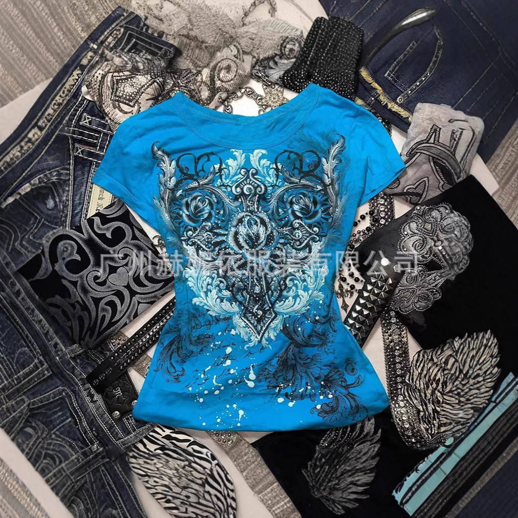 Áo sơ mi ngắn tay mỏng style Y2K dành cho nữ