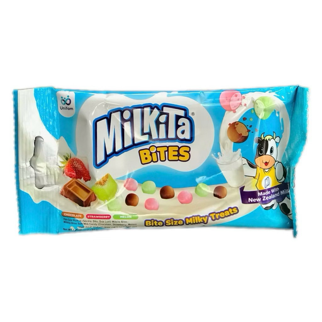 [Combo 5 gói]Milkita Kẹo Viên Sữa Bites Mix 3 Vị Thơm Ngon Hấp Dẫn 24g Thương Hiệu Indonesia Chất Lư