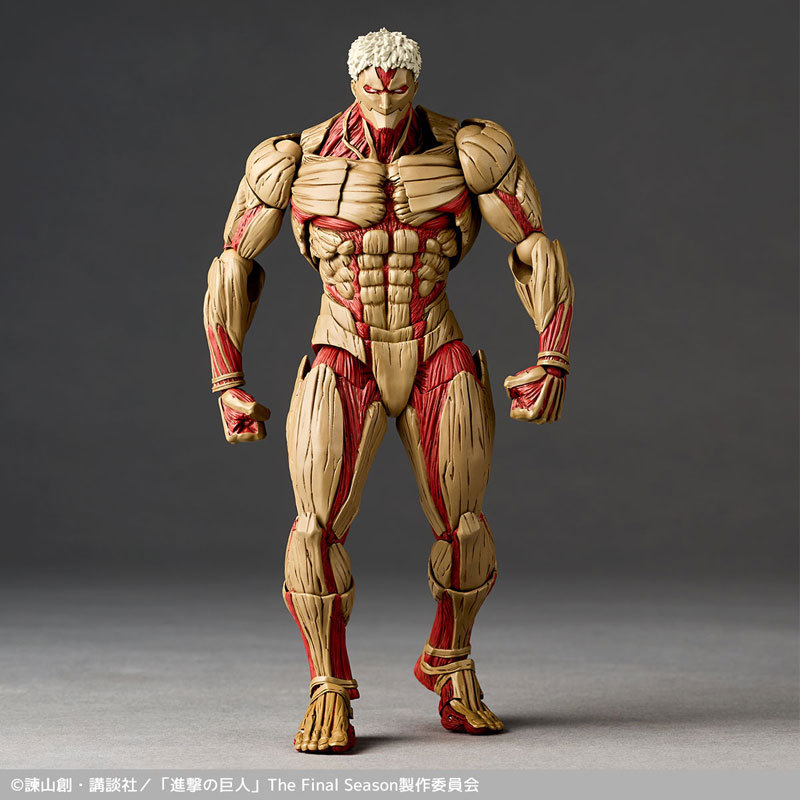 Revoltech Amazing Yamaguchi Attack on Titan the Armor Titan Reiner Braun Đồ chơi mô hình siêu hành đ
