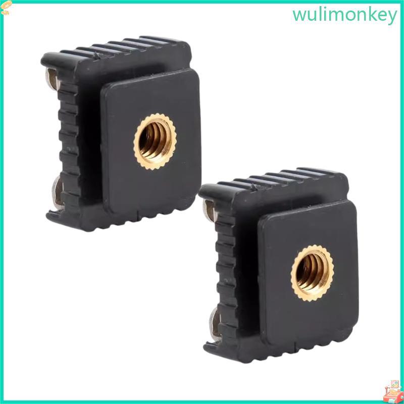 WU 2 Chiếc 1 4inch Flash Cold Speedight Supplies Hot Shoe Bracket Flash Hot Shoe Hot Shoe Adapter Mo