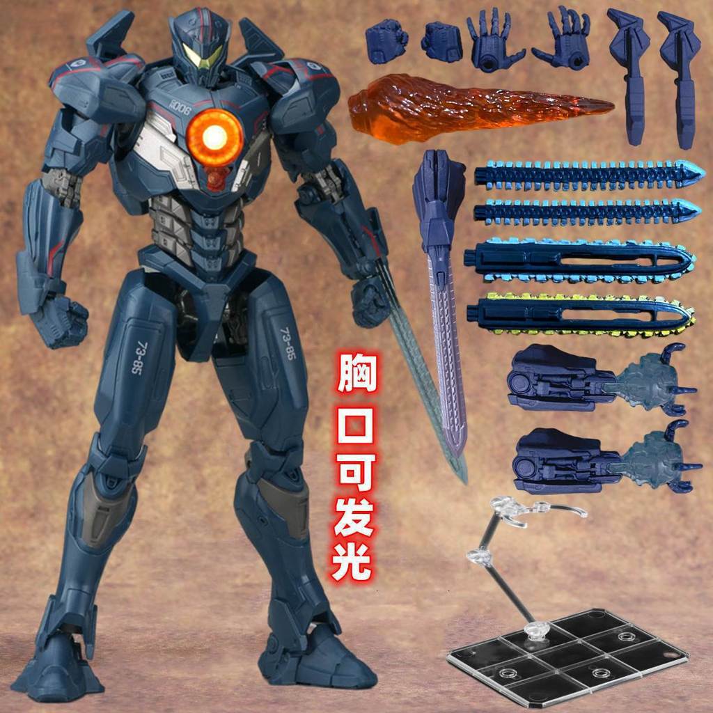 NECA Pacific Rim 2 Mecha Model Revenge Wanderer Can Luminous Movable Đồ chơi