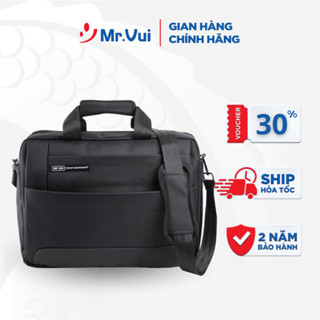 Cặp công sở Mr.Vui 454, túi đeo chéo nhiều ngăn dành cho nhân viên văn phòng, chật liệu PVC cao cấp