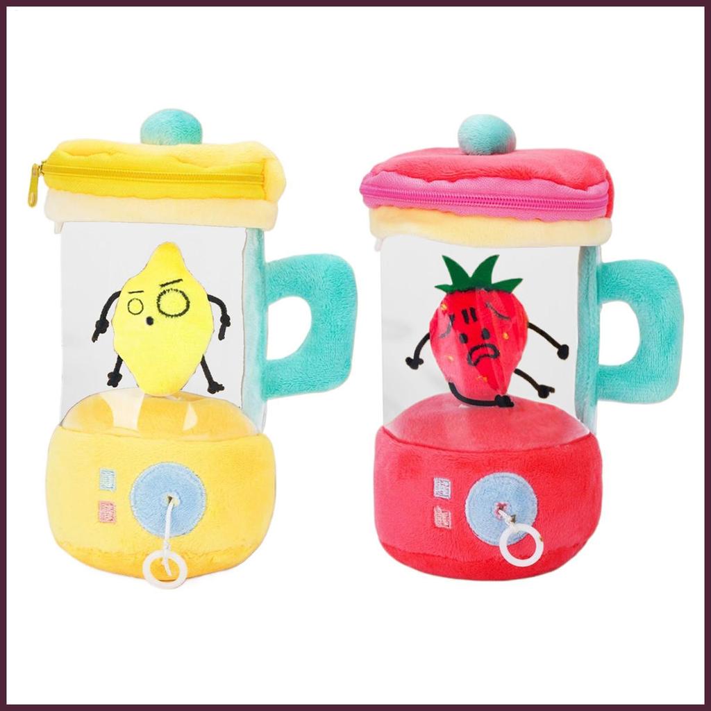 Fruit Plushies Juicer Shape Strawberry Plushies Búp bê chanh dâu mềm dễ thương có dây rút để xoay ge