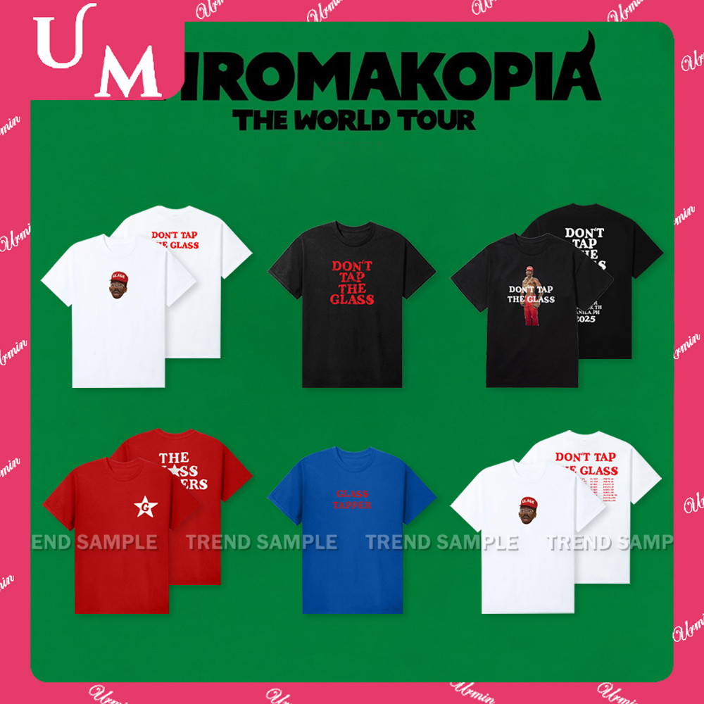 Áo thun bông cotton chính thức từ tour Chromakopia của Tyler, The Creator với thiết kế "DON'T TAP TH