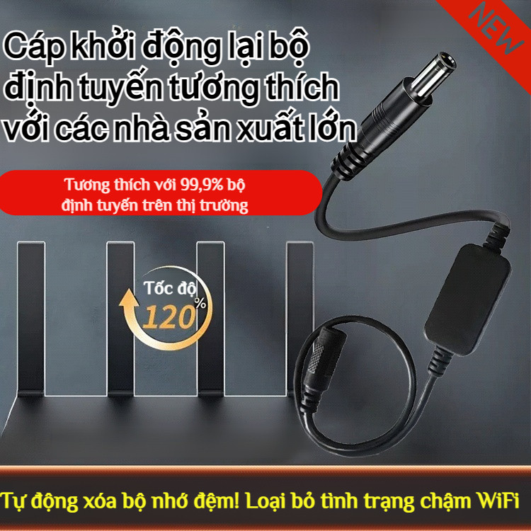 Dây Tự Động Khởi Động Lại Router Wifi/Bộ Hẹn Giờ Router Wifi Tự Động Ngắt Điện/Mạng Lưới Tăng Tốc/Giải Phóng Bộ Đệm