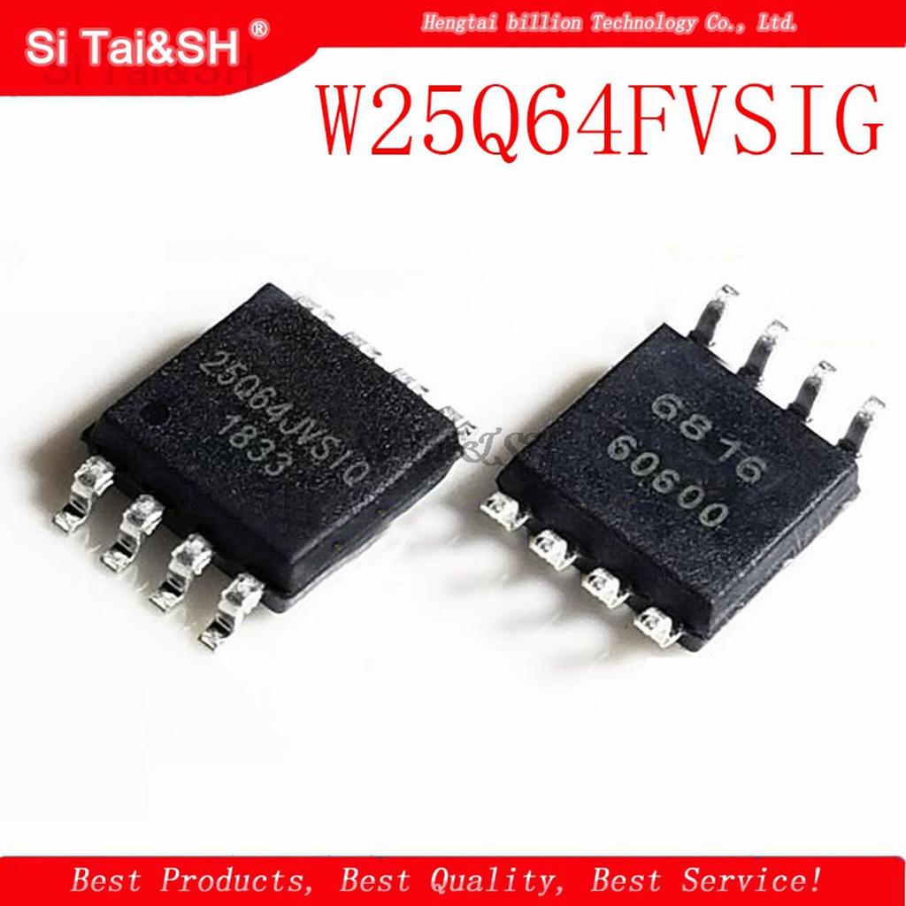 5 chiếc W25Q64FVSSIG W25Q64FVSIG 25Q64FVSSIG 25Q64FVSIG 25Q64FVS1G W25Q64 25Q64 SOP8 mới nguyên bản