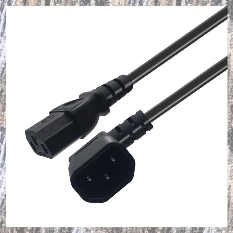 [Z F L U] Dây buộc nữ góc phải IEC 320 C14 Nam đến C13, Cáp nối dài nguồn C14 đến C13 cho PDU UPS, D