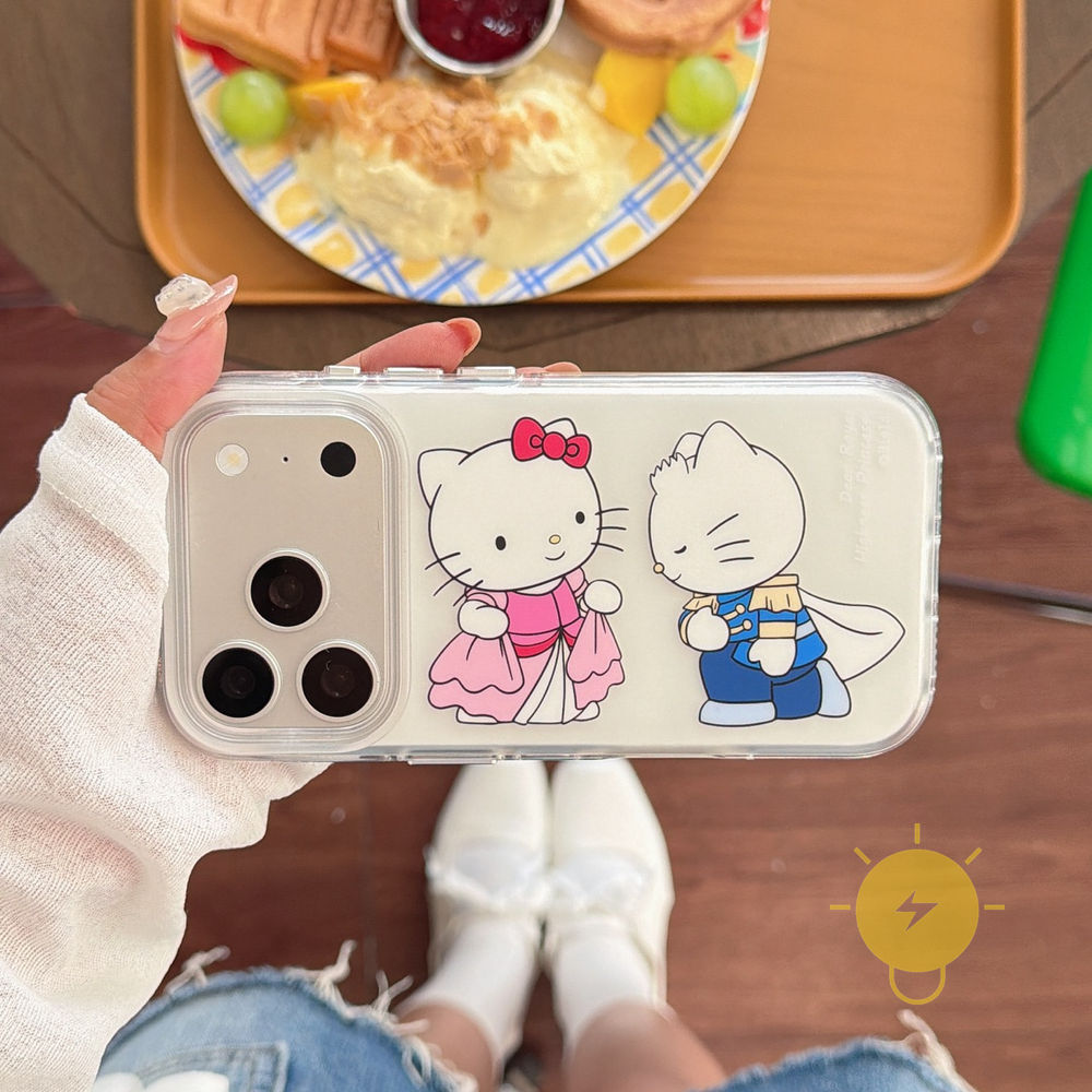 Phone Case For iPhone 17 Pro Max 16 15 14 13 TPU Kitty Air Bag Air Bag Aesthetic Korean Cute