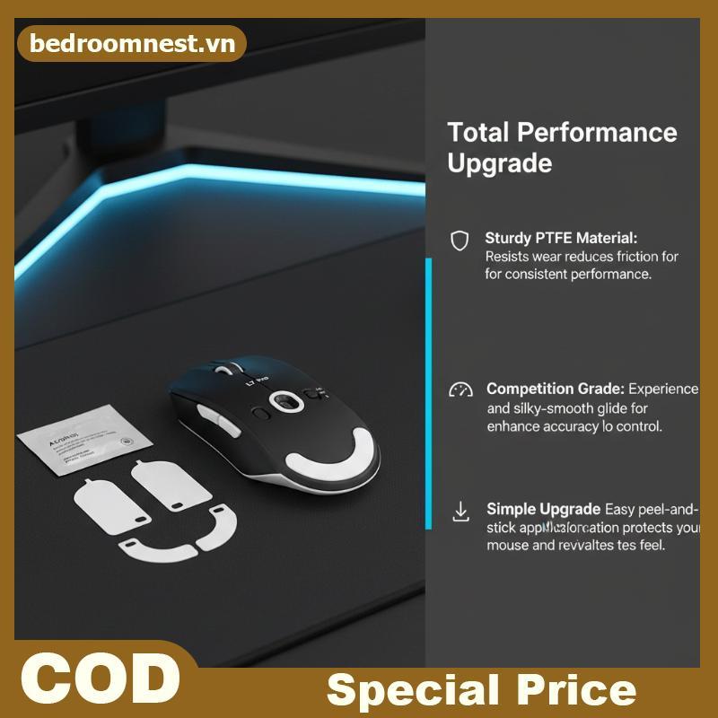 Chân chuột chơi game BEDROOM Meow cho MCOSE L7 Ultra +, Speed ICE Glides VN