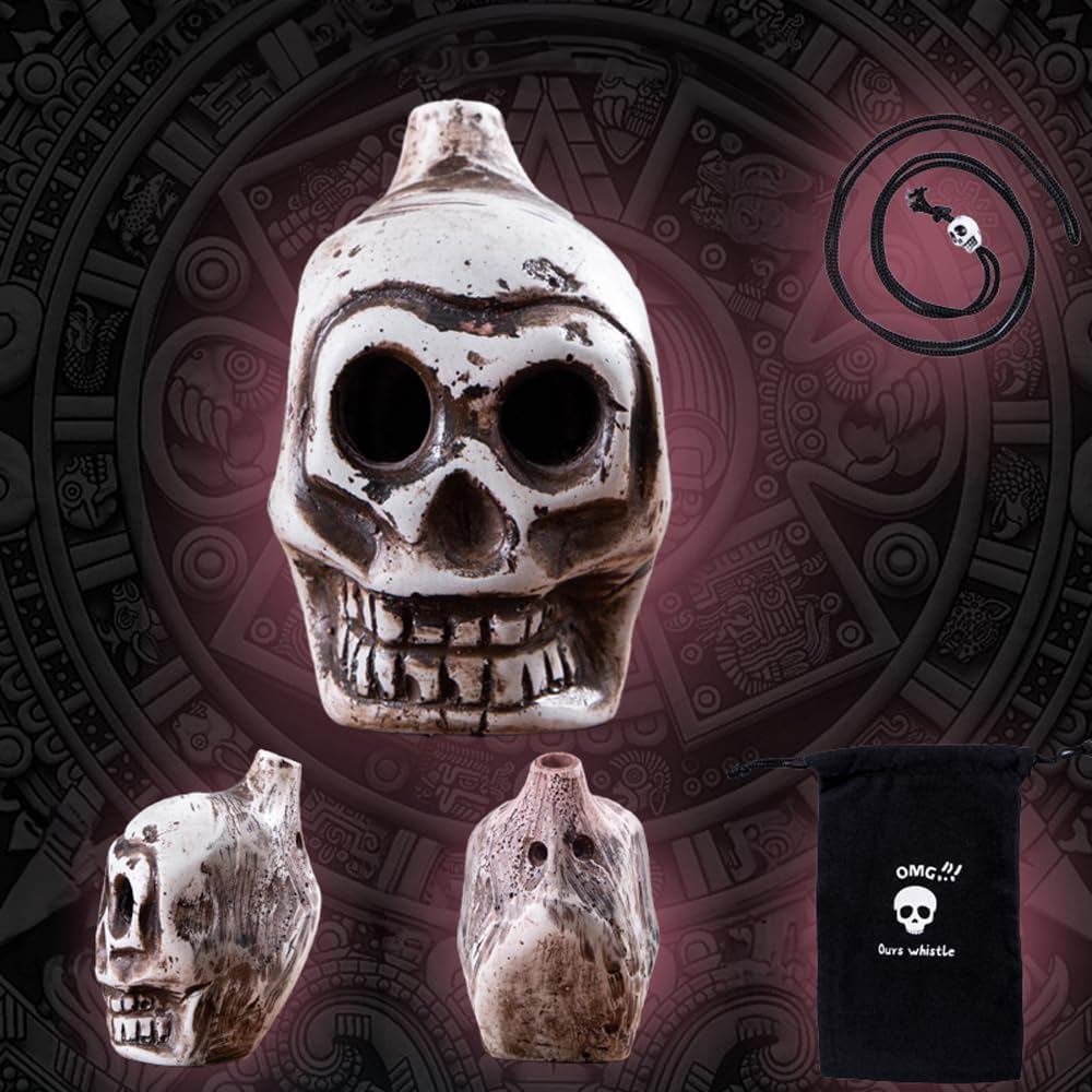 Còi đầu lâu chết người Aztec ma quái, Còi chiến tranh hét lớn của con người, Quà tặng đáng sợ Hallow