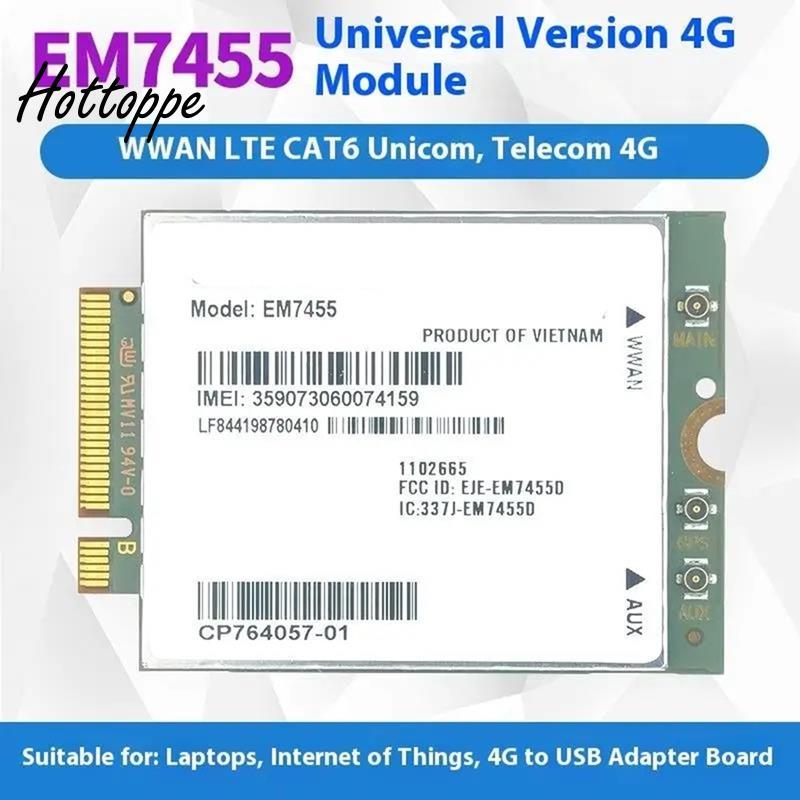 Thẻ 4G 300Mbps WWAN không dây EM7455 1103582 FDD / TDD LTE Cat6 dành cho máy tính xách tay và bộ địn