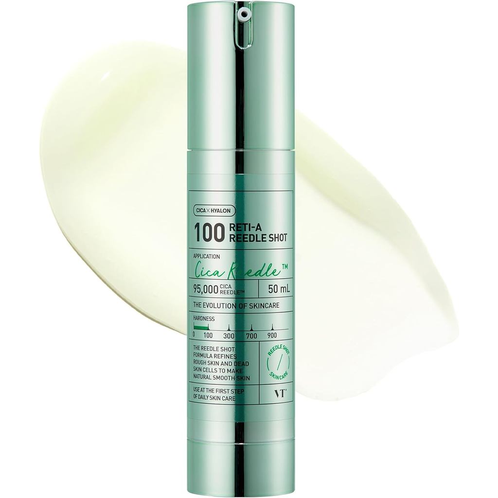 VT COETICS Reti-A Reedle 100 Micro-Needle Facial Serum, Chứa Retinol (Vitamin A), Sửa chữa Vòng hoa,