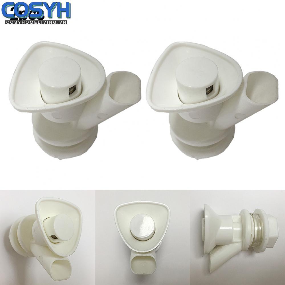 <cosyh>Spigot Push Button Spigots Spout White Faucet Outdoor Button Type Spouts