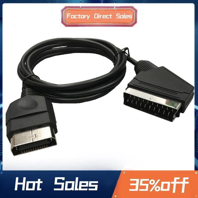 Cáp SCART RGB 1.8M / 70.87in Độ phân giải cao 24Pin Phù hợp cho TV AV, Cáp RGB đáng sợ cho máy chơi 