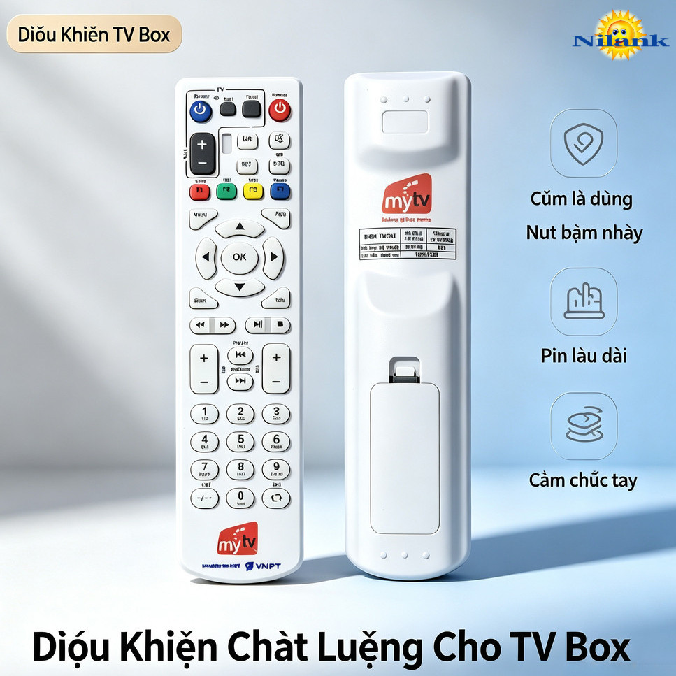 NiLANK Remote Điều khiển đầu thu  Android TiVi VNPT Mytv