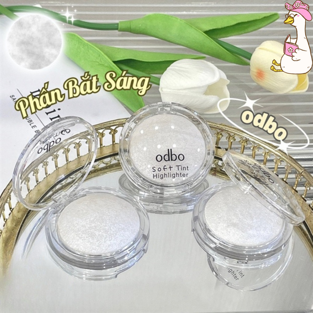 Phấn Bắt Sáng/ Highlight Odbo Mặt Trăng Nhũ sáng, Mịn ODBO Soft Tint Highlighter 4g