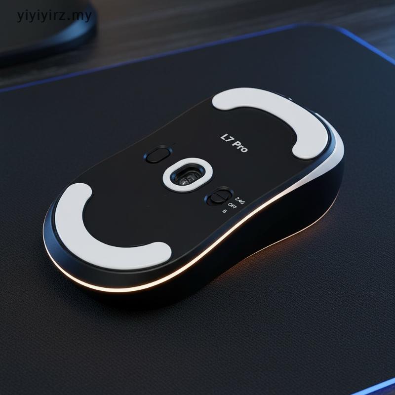 Yiyiyirz 1 Bộ Chân Chuột Thay Thế Cho MCHOSE L7 Ultra + Giày Trượt Tốc Độ Phanh Không Phanh Cho Chuộ