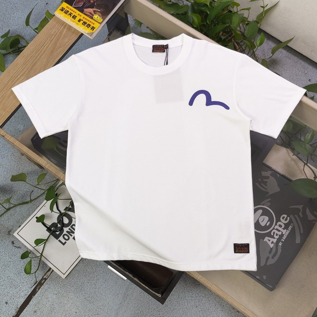 Evisu / Fushen / 6XL / 2026 Phong Cách Mới 6XL Cổ Tròn Ngắn Tay Áo Thun Cặp Đôi Phong Cách Nam Phong