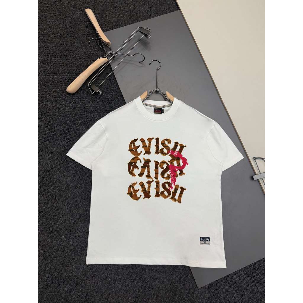 Áo thun Evisu / Áo thun Evisu in hình ngắn tay nam nữ Áo thun cao cấp Áo thun ngắn tay Top Giảm mồ h