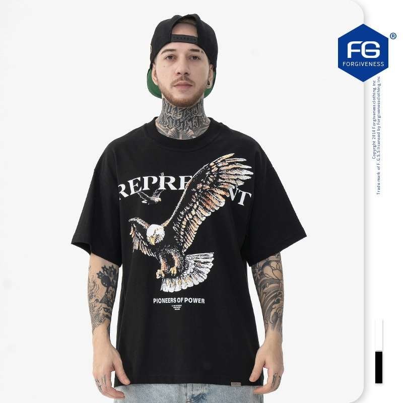 Hàng có sẵn American Eagle Eagle Ste Áo thun in hình đại bàng cá tính 100% Cotton 101