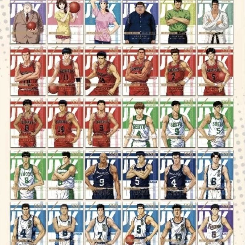 Slam Dunk Thẻ Báo Chí Đầu Tiên Hình Slam Dunk Kaede Rukawa Sakuragi Đường Hoa Anime Thẻ Cổ Điển