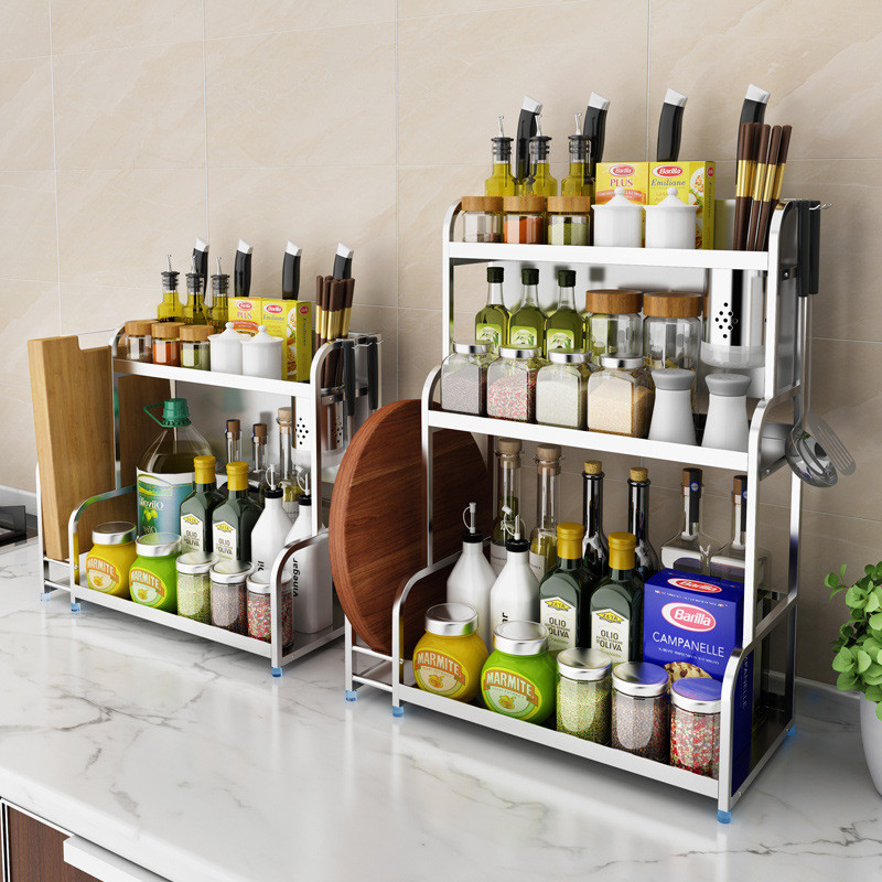 Kệ Gia Vị Nhà Bếp Đũa Giá Đỡ Dao Muối Gia Vị Chai Có Thể Đa Năng Mặt Để Đồ Kệ GKH0