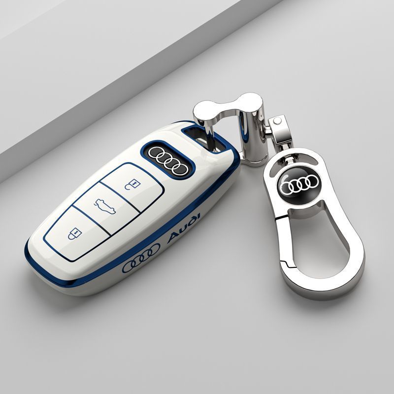 Mới TPU Xe Thông Minh Chìa Khóa Dành Cho Xe Audi Q8 RSQ8 A6 C8 S6 RS6 A7 S7 RS7 A3 8Y A8 D5 4N RS E-