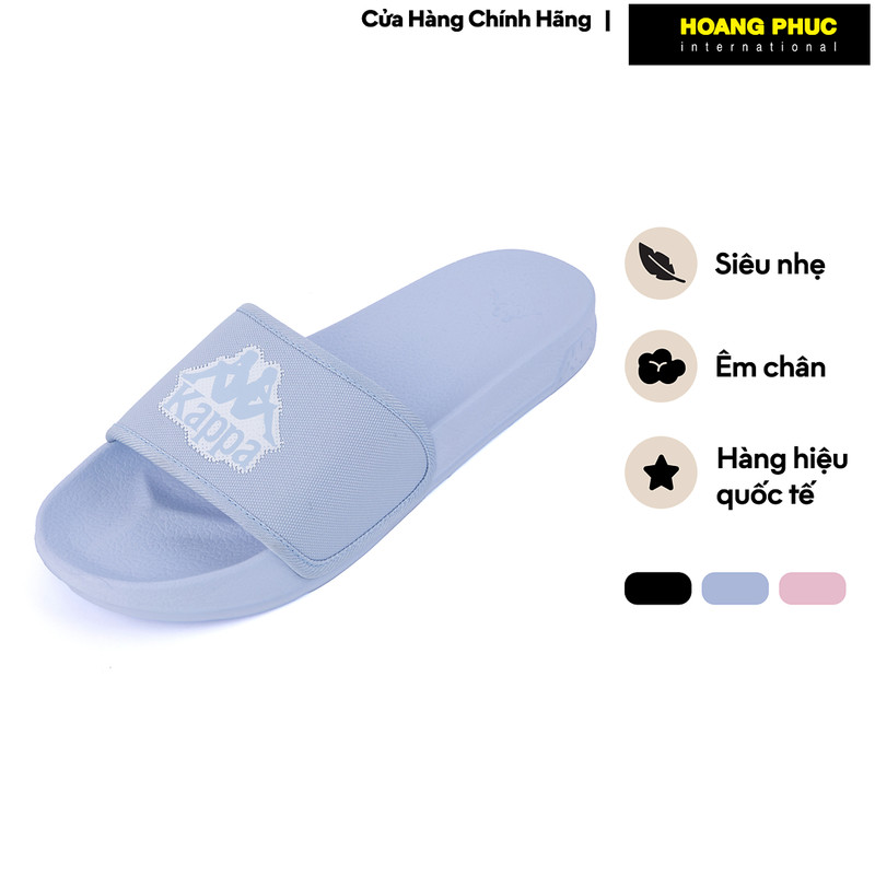 Dép Quai Ngang Nam Nữ KAPPA Quai Vải Dệt Kim Đế EVA Nhẹ Êm Thoáng Khí Nhiều Màu 32298LW