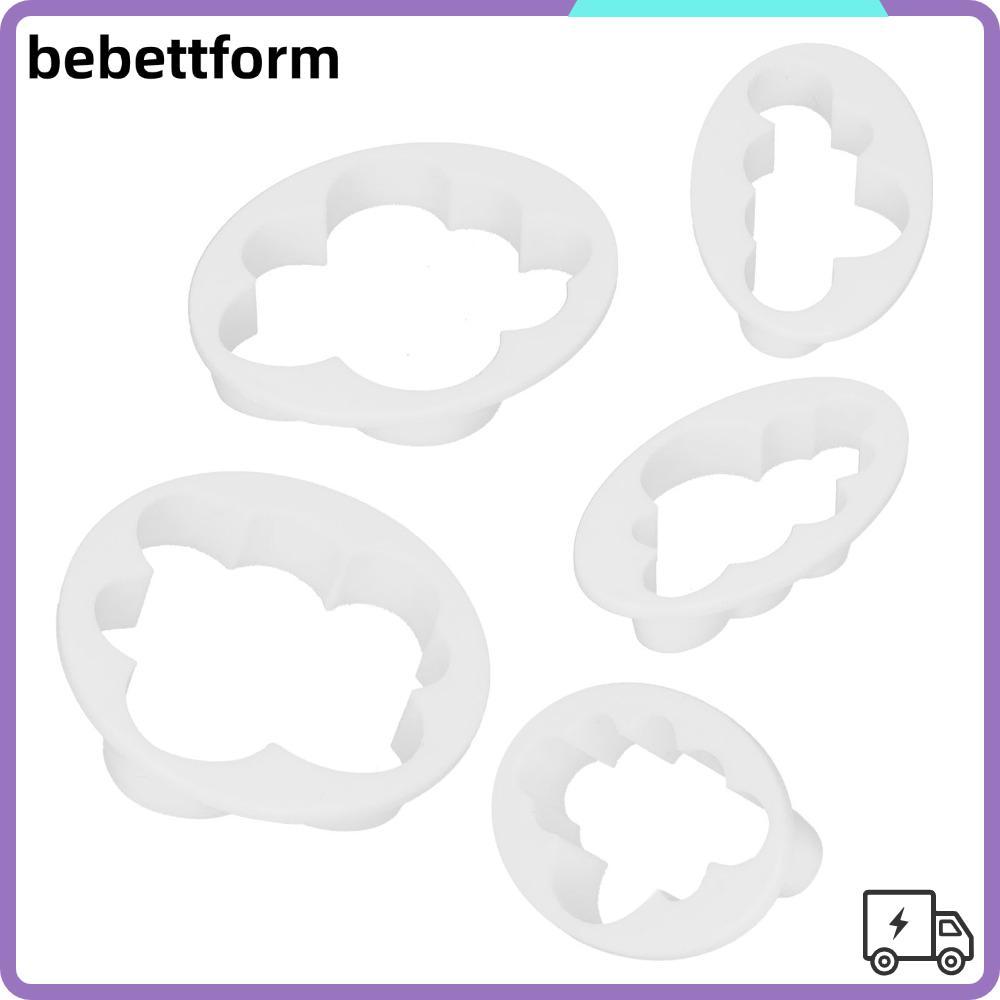 LUCKY 10 Chiếc Clouds Cookie Cutter, PP Raised Cutter Walls Cookie Cutter Set, DIY Hình Bầu Dục Khun