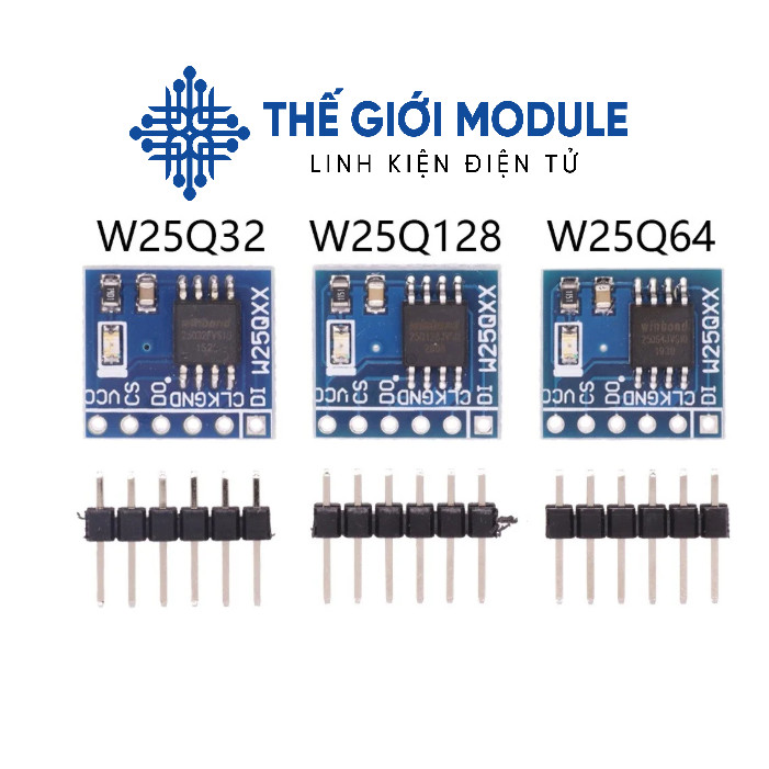 [Có sẵn] W25Q128 Mạch EEPROM Giao Tiếp SPI - thegioimodule