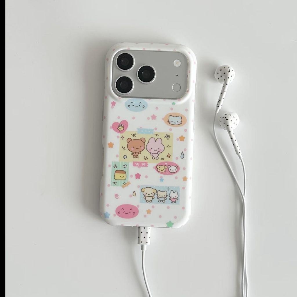 Ốp Điện Thoại Thích Hợp Cho iPhone 11 12 13 14 15 16 17 Pro max Plus Star Animal Square Vỏ Bảo Vệ Ch