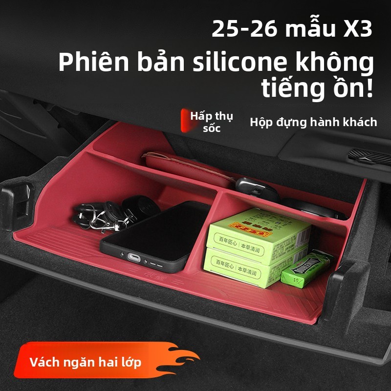 Ngăn chứa đồ BMW X3 2025 2026 - Ép khuôn theo xe - Không cần khoan - Bền đẹp