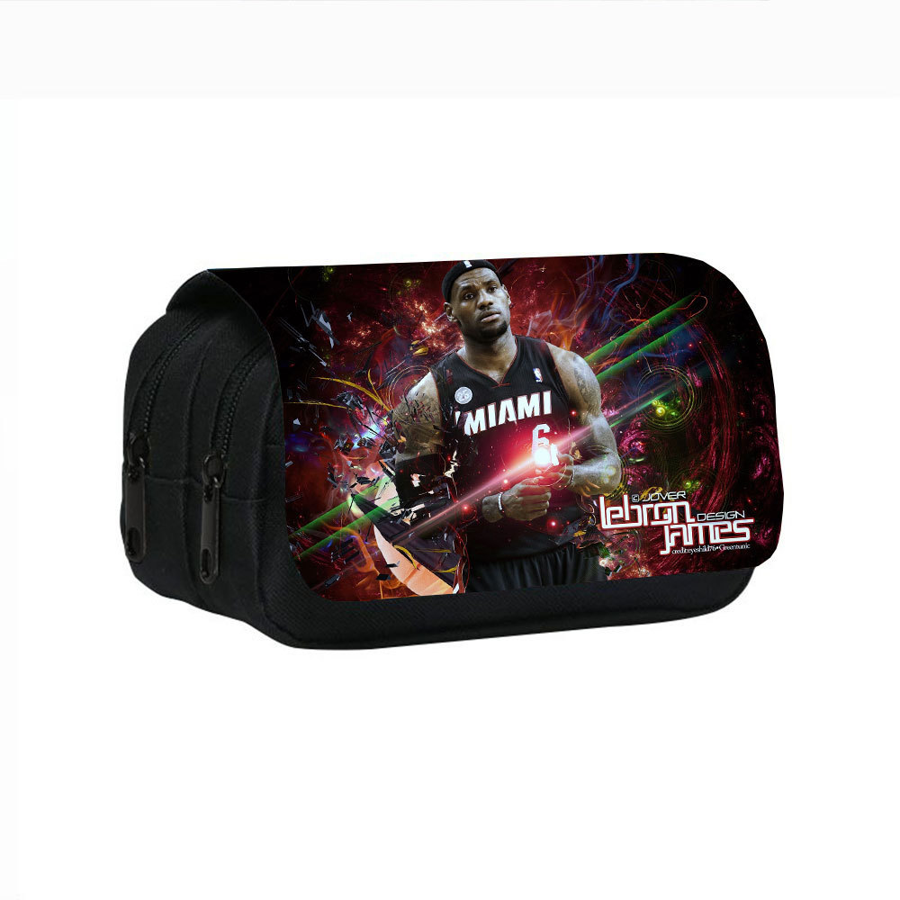 Nhà Máy Bán Buôn LeBron James In Hộp Đựng Bút Chì Hai Lớp LeBron James Học Sinh Tiểu Học Túi Văn Phò