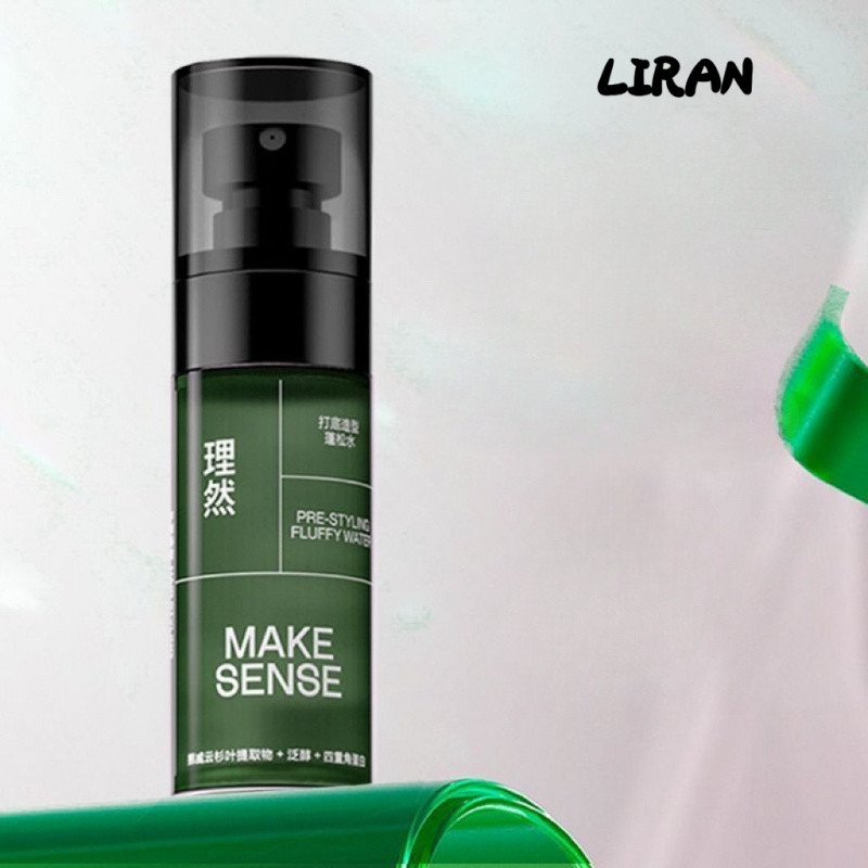 LIRAN MAKE SENSE Lông Tơ Tạo Kiểu Nước Không Giặt Xịt Tóc Khô Đế Bùn Di Động Hình Dạng Hàng Ngày Làm