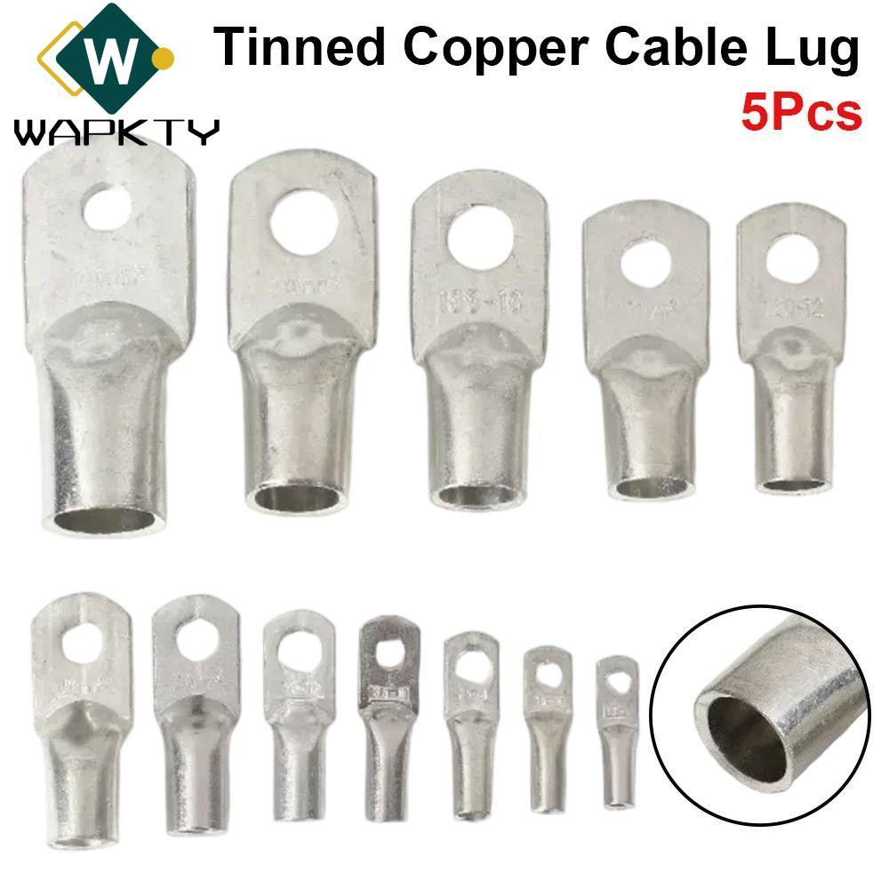 WAPKTY 5 Cái Chốt Cáp Đồng Đóng Hộp, M6 / M8 / M10 / M12 JG Series Vòng Uốn Thiết Bị Đầu Cuối, 6 / 1