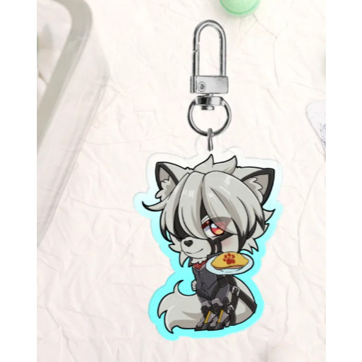 LYCAON OMURICE CHIBI KEYCHAIN MUA DECOR SHOP