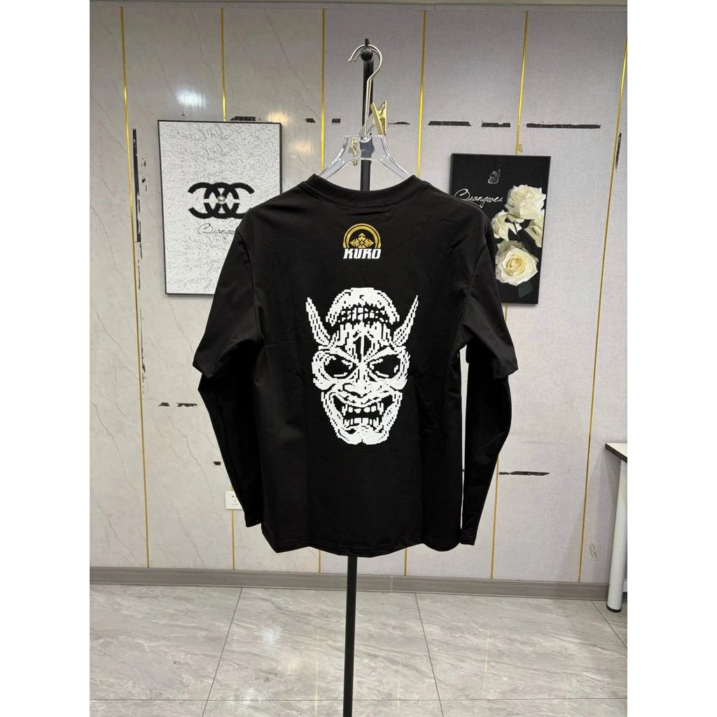 [Giao hàng vào ngày hôm sau] Pingji Zhongshan Black God of Fortune EVISU Prajna Pixel Face Mask Kiri