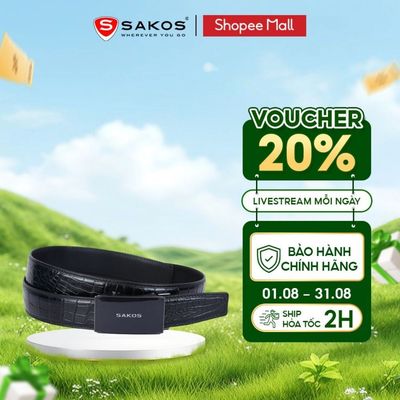 Thắt Lưng Da Cá Sấu Cao Cấp SAKOS COMODO Sang Trọng Bền Bỉ
