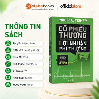 Sách - Cổ Phiếu Thường Lợi Nhuận Phi Thường - Philip A. Fisher (Alpha Books)