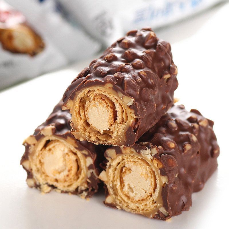 Thanh sô cô la x5 nhập khẩu Hàn Quốc Ba trong hạt phỉ Snickers Nut Sandwich Energy Bar Chuối Đồ ăn n