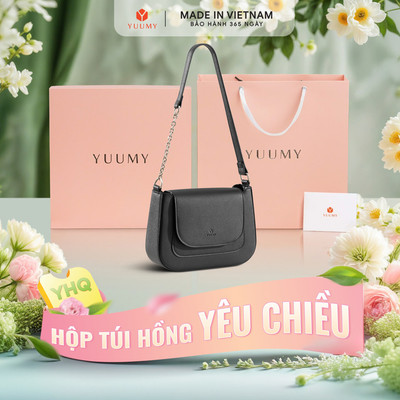Bộ hộp quà YUUMY (Túi đeo vai nữ YUUMY YN342 + Hộp quà YHQ2 + Túi giấy YTG2 + Túi rút BVR3838 + Thiệp cảm ơn YBT1)