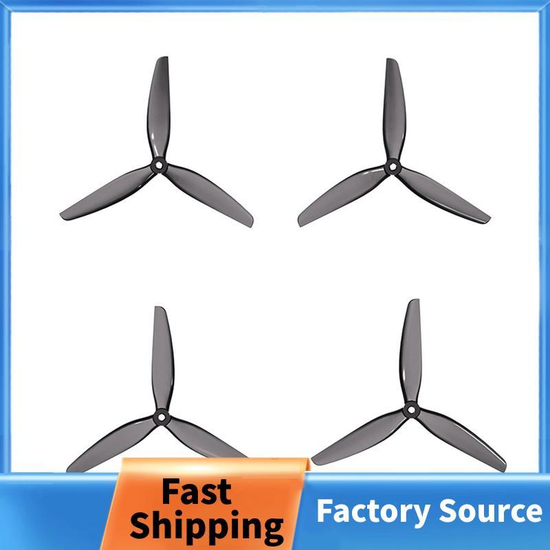 Cánh quạt ba cánh 7,5 Inch 4 đạo cụ CW / CCW màu xám trong suốt cho máy bay không người lái đua FPV 
