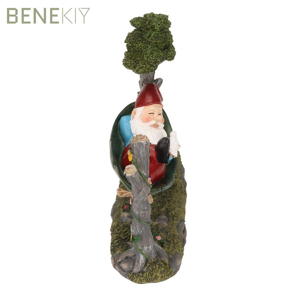 BENEKIY Vườn Gnome Tượng, Võng Nhựa Xanh Tượng Gnome, Tượng Ngoài Trời Lùn Treo Ngoài Trời Gnome Tra