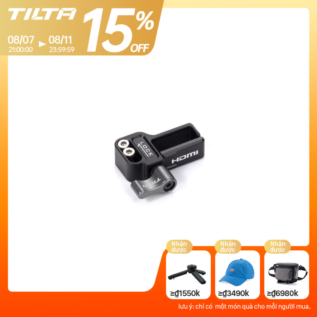 Phụ kiện chụp TILTA Kẹp HDMI đính kèm cho Panasonic GH7 / GH6 – Đen